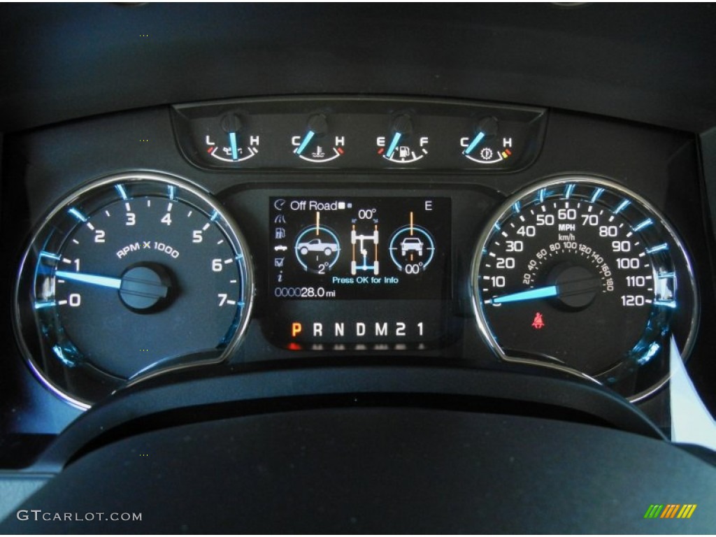 2013 Ford F150 XLT SuperCrew Gauges Photo #72125989
