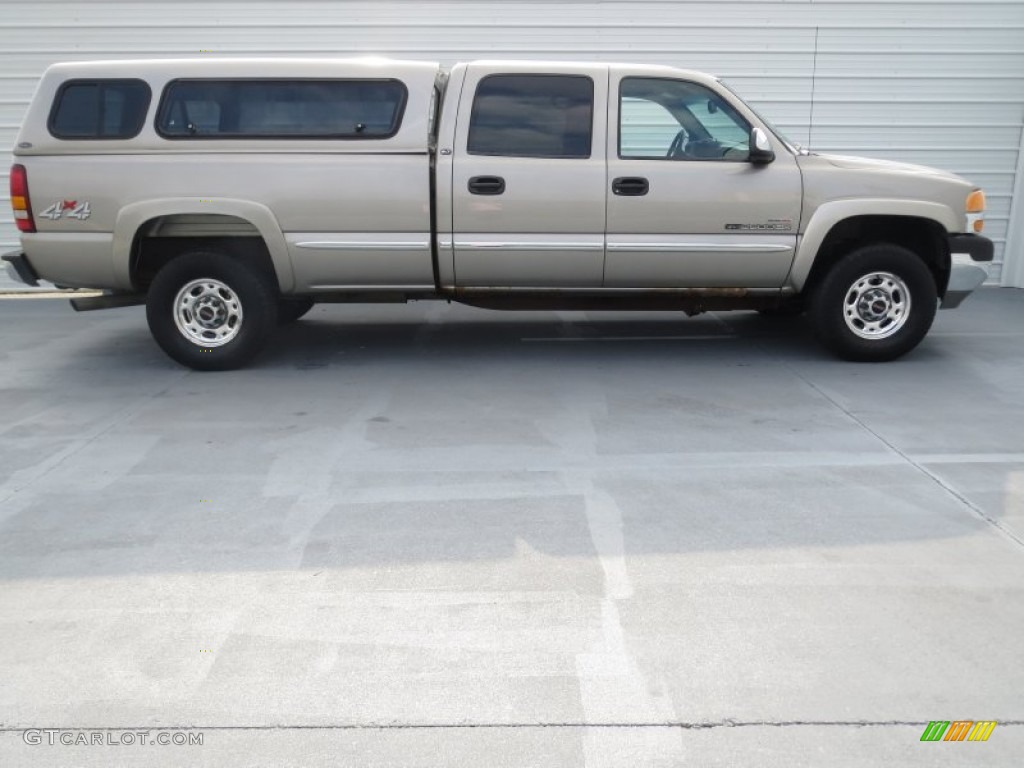 Pewter Metallic 2002 GMC Sierra 2500HD SLT Crew Cab 4x4 Exterior Photo #72126236