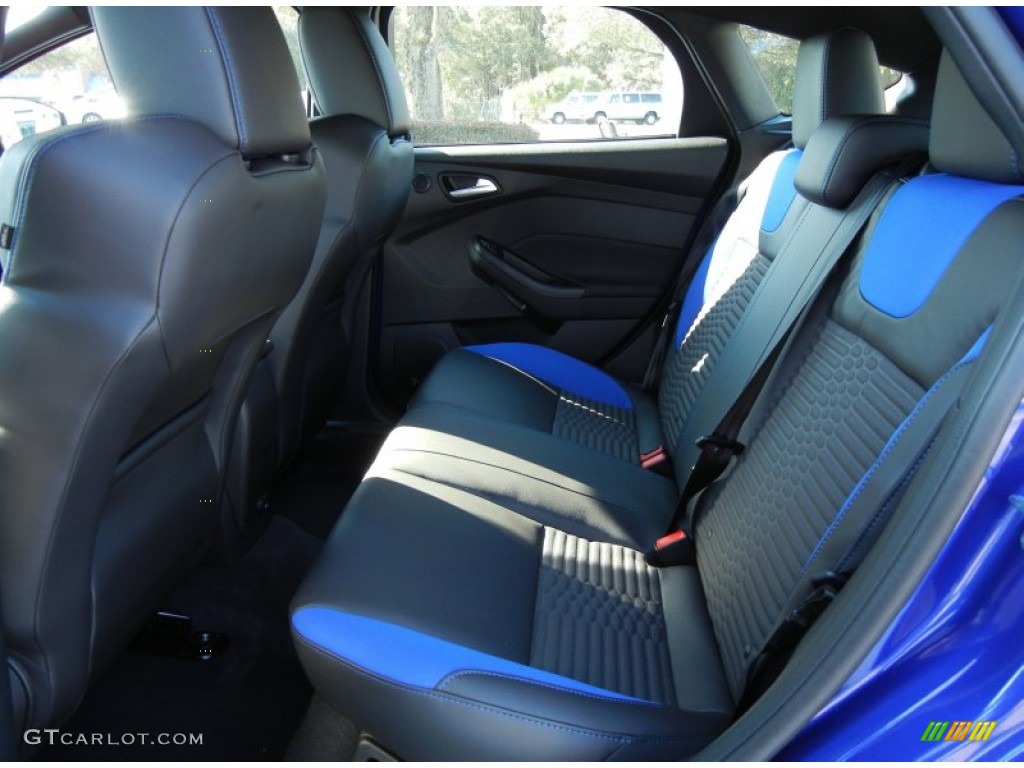ST Performance Blue Recaro Seats Interior 2013 Ford Focus ST Hatchback Photo #72126534