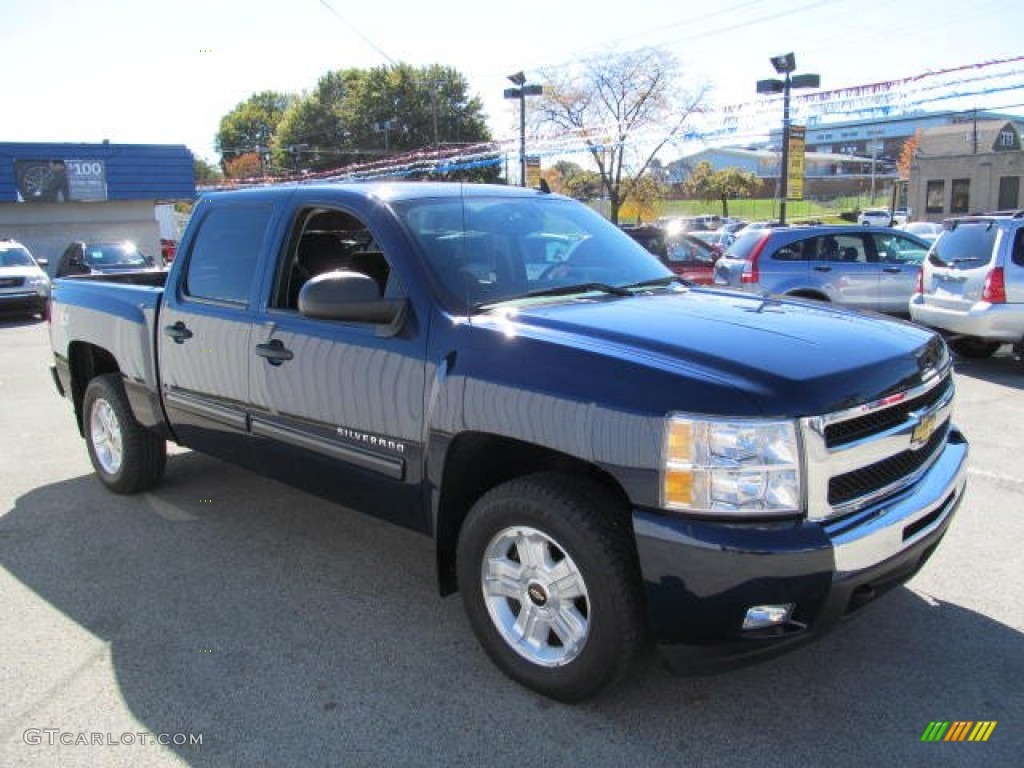 2010 Silverado 1500 LT Crew Cab 4x4 - Imperial Blue Metallic / Ebony photo #3