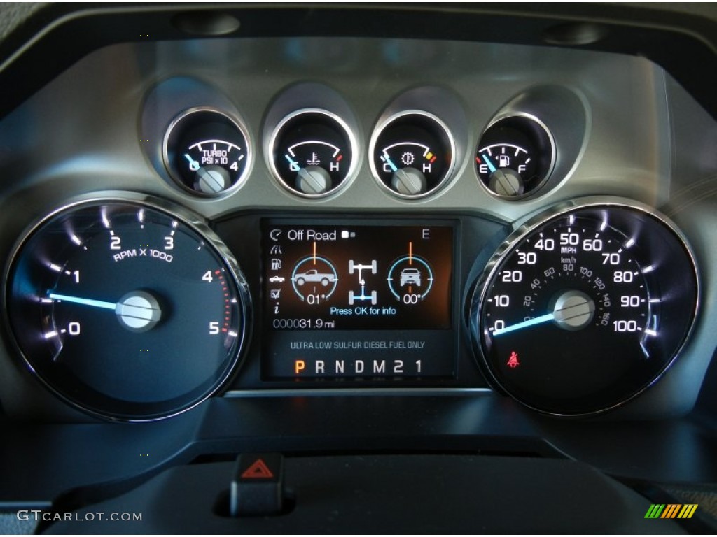 2012 Ford F450 Super Duty Lariat Crew Cab 4x4 Dually Gauges Photo #72128340