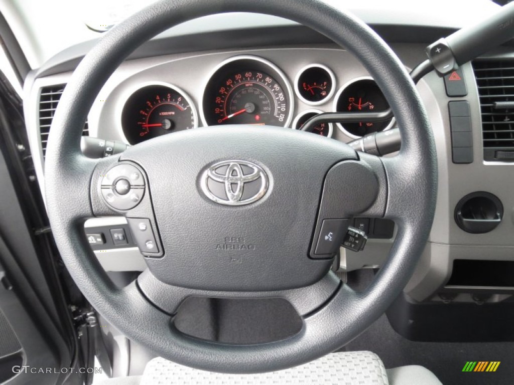 2013 Toyota Tundra TSS Double Cab Graphite Steering Wheel Photo #72128664
