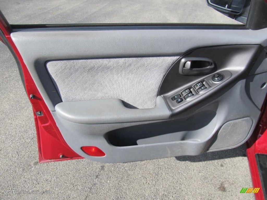 2005 Elantra GLS Sedan - Electric Red Metallic / Gray photo #8