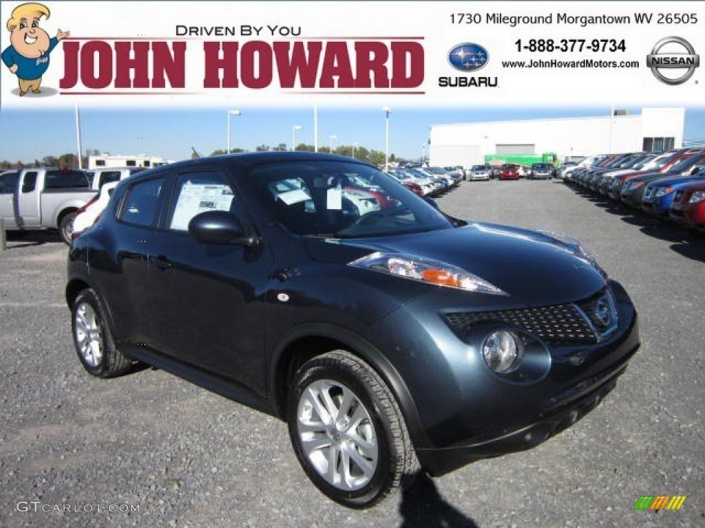 2013 Juke S AWD - Graphite Blue / Black/Silver Trim photo #1