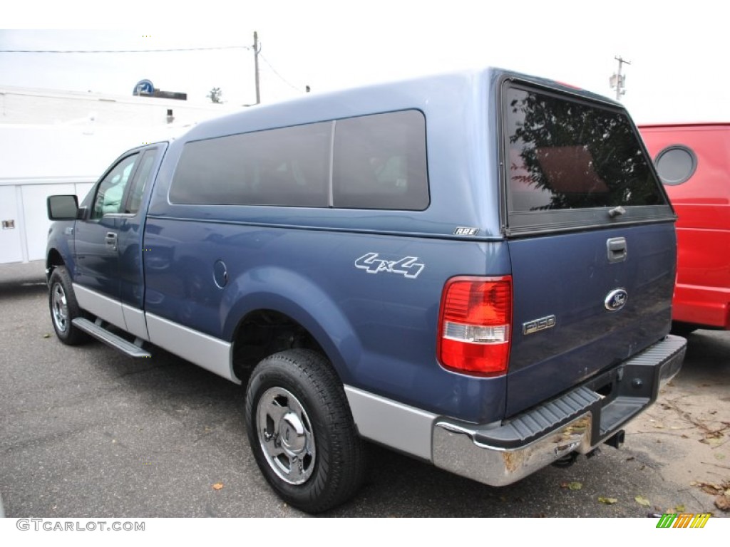 2006 F150 XLT Regular Cab 4x4 - Medium Wedgewood Blue Metallic / Medium Flint photo #4