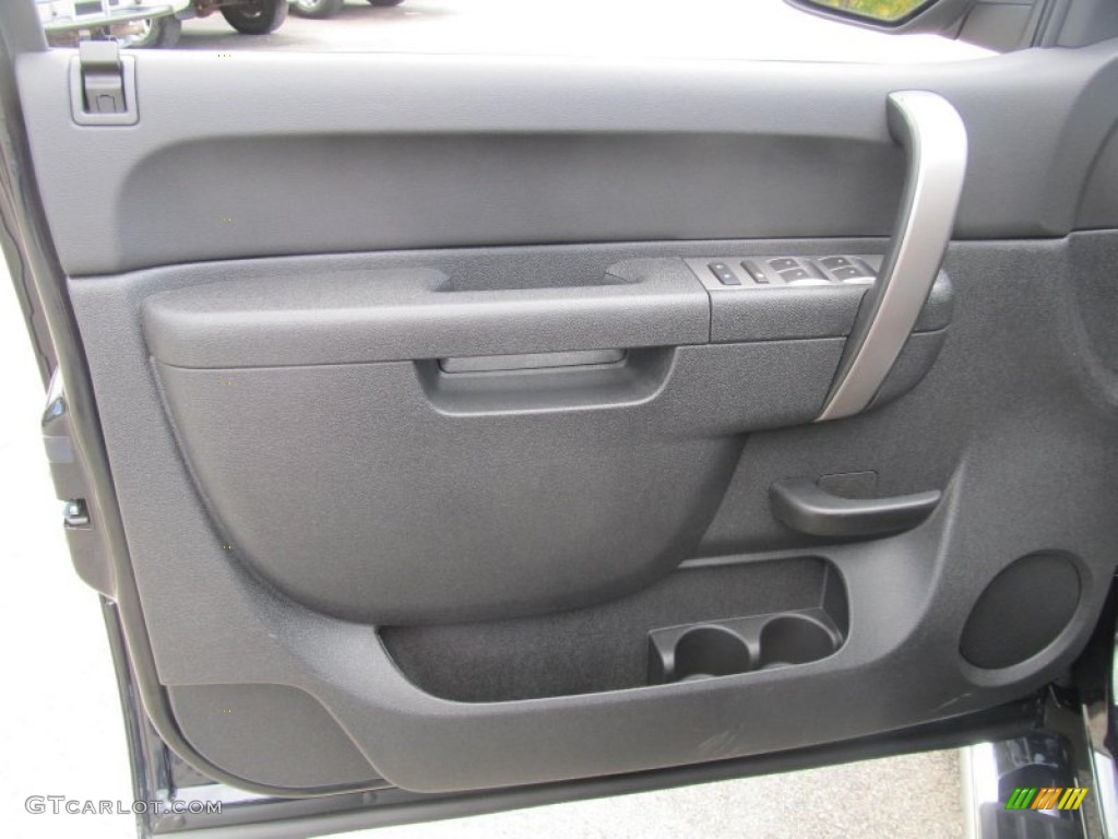 2013 Chevrolet Silverado 2500HD LT Extended Cab 4x4 Ebony Door Panel Photo #72137328