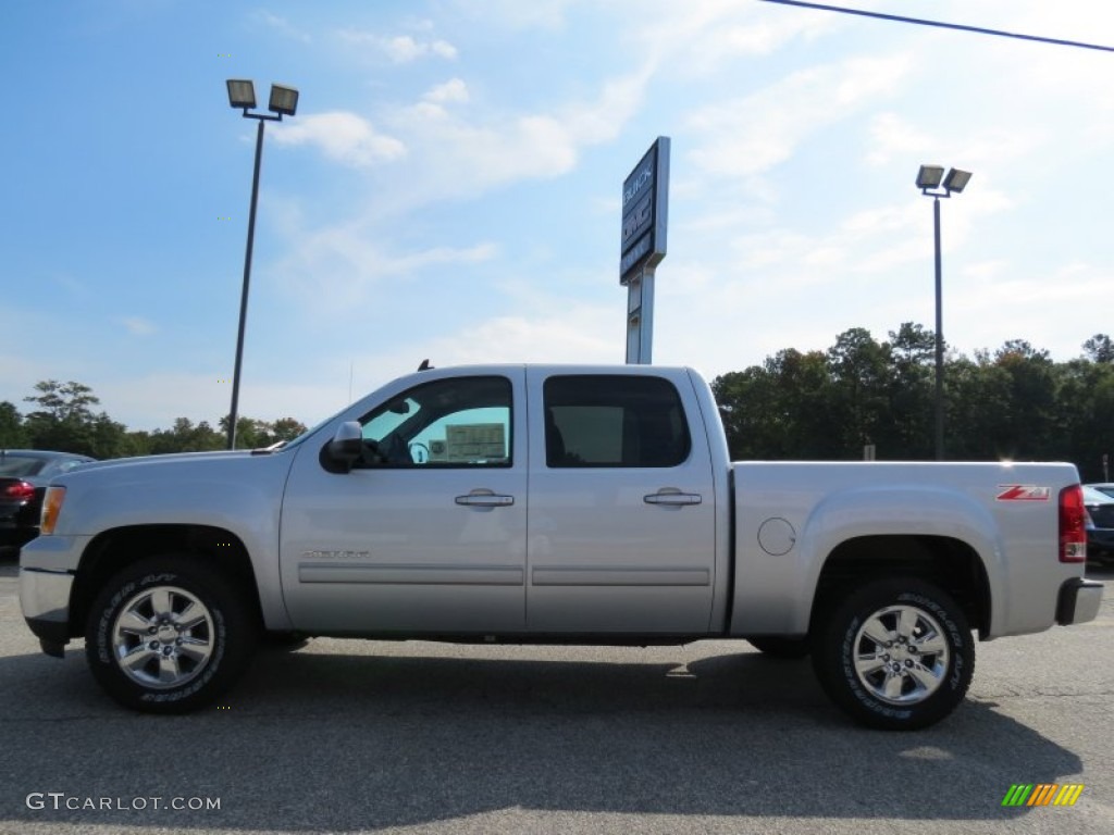 2013 Sierra 1500 SLT Crew Cab 4x4 - Quicksilver Metallic / Ebony photo #4