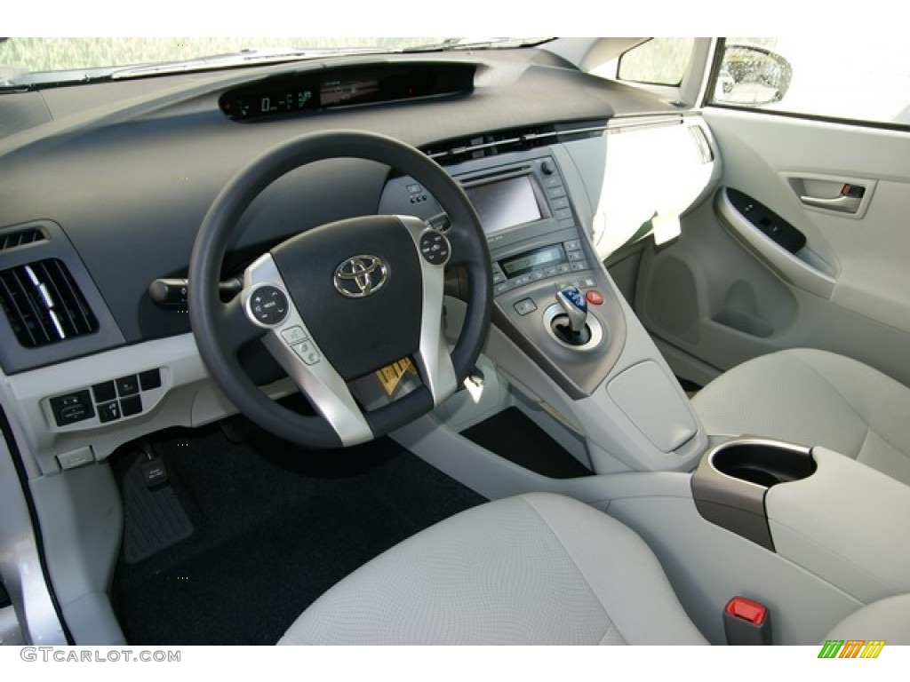 Misty Gray Interior 2012 Toyota Prius 3rd Gen Three Hybrid Photo #72138218