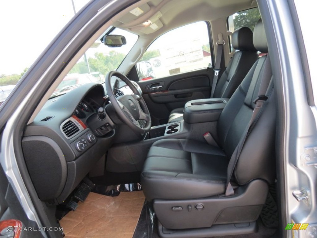 Ebony Interior 2013 GMC Sierra 1500 SLT Crew Cab 4x4 Photo #72138252