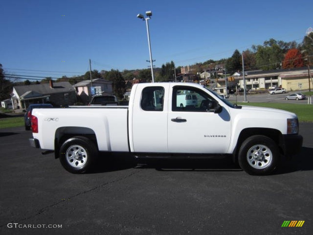 2011 Silverado 1500 Extended Cab 4x4 - Summit White / Dark Titanium photo #8