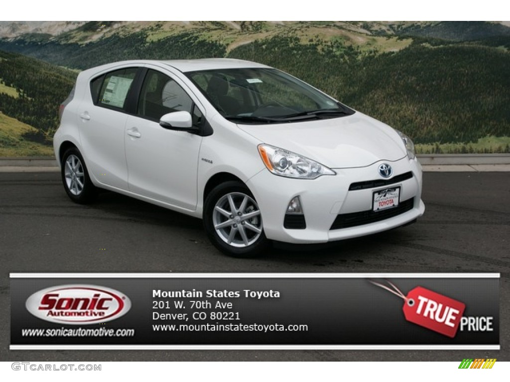 2012 Prius c Hybrid Three - Moonglow / Light Blue Gray/Black photo #1