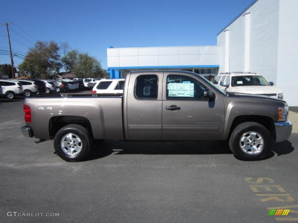 2013 Silverado 1500 LT Extended Cab 4x4 - Mocha Steel Metallic / Ebony photo #7