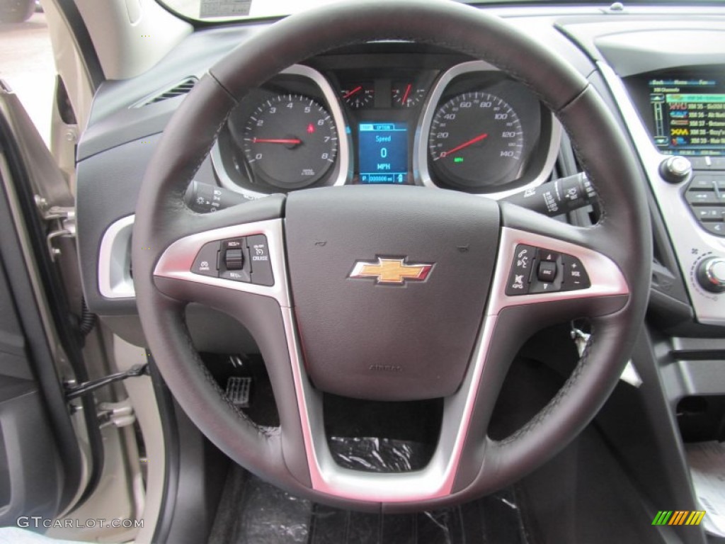 2013 Chevrolet Equinox LT AWD Jet Black Steering Wheel Photo #72139347
