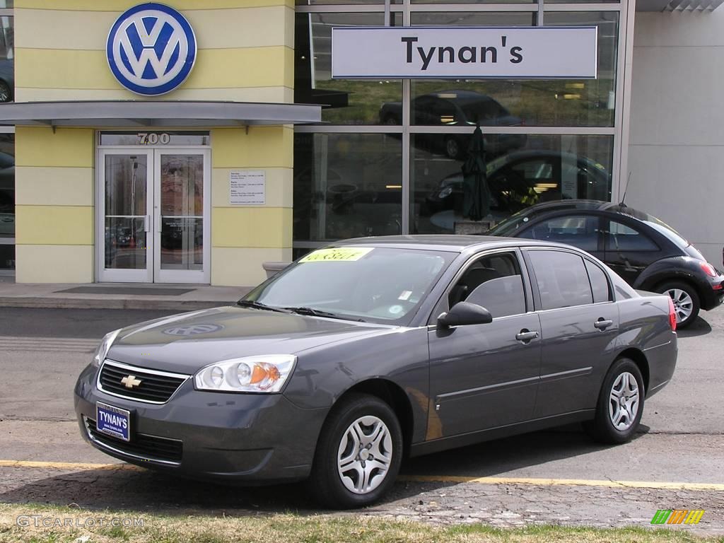 2007 Malibu LS Sedan - Dark Gray Metallic / Titanium Gray photo #1