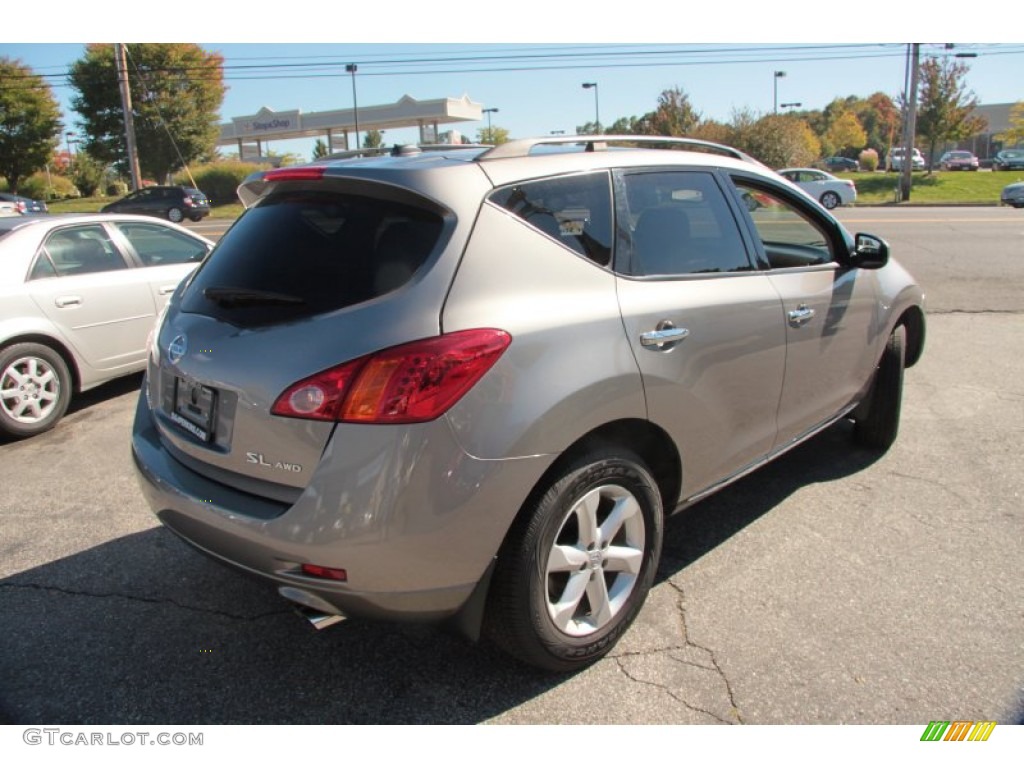 2009 Murano SL AWD - Saharan Stone Metallic / Black photo #6