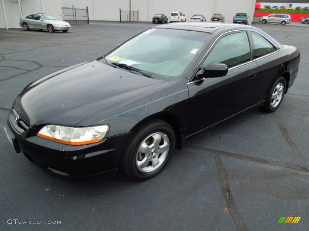 2001 Accord EX Coupe - Nighthawk Black Pearl / Charcoal photo #2