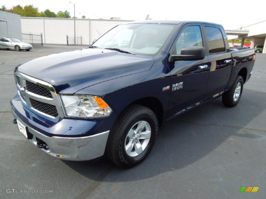True Blue Pearl 2013 Ram 1500 SLT Crew Cab 4x4 Exterior Photo #72142887