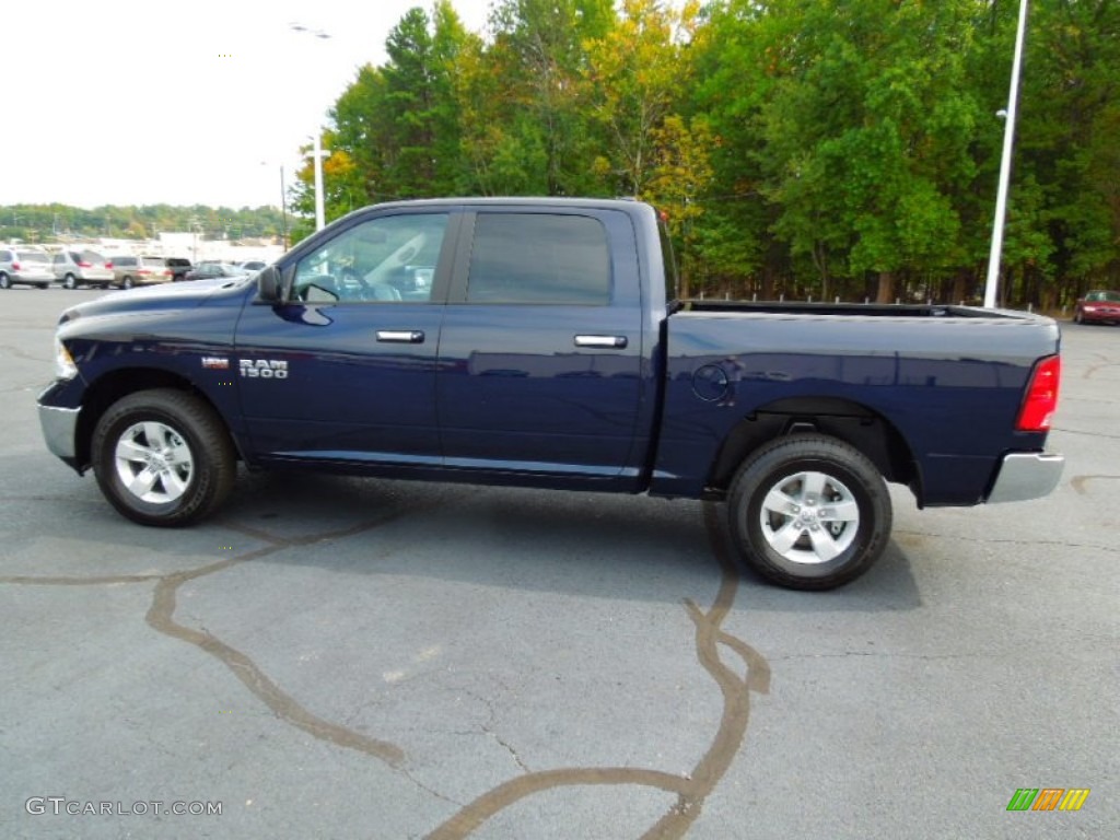 True Blue Pearl 2013 Ram 1500 SLT Crew Cab 4x4 Exterior Photo #72142908