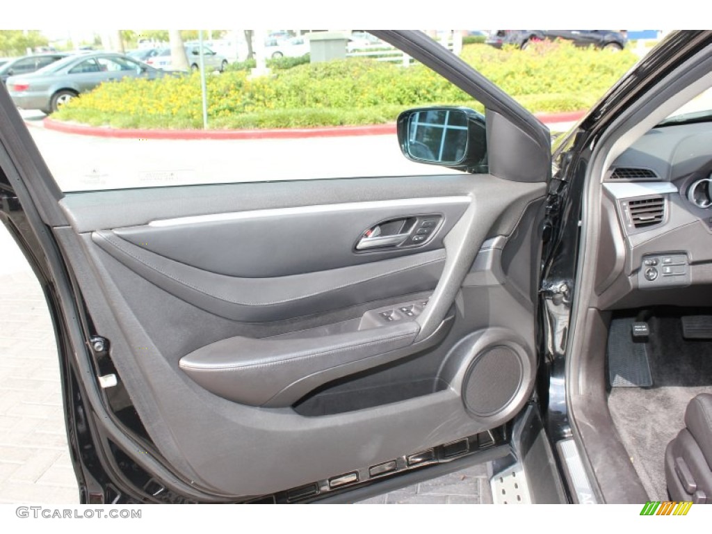 2010 Acura ZDX AWD Ebony Door Panel Photo #72144606