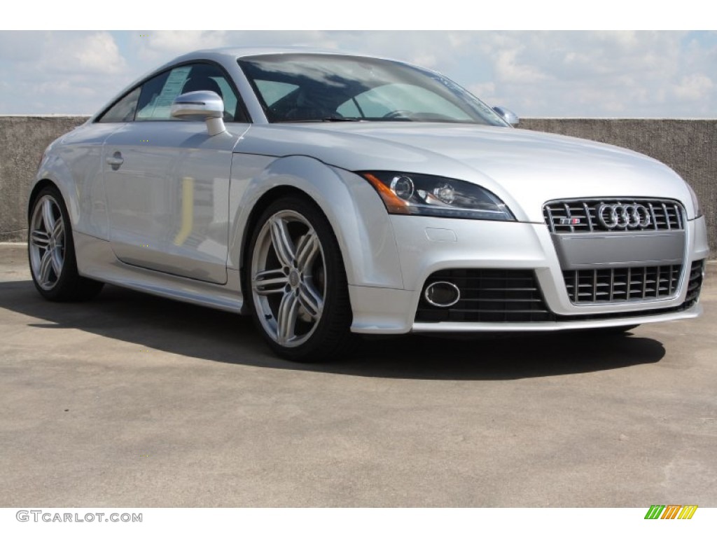 2010 TT S 2.0 TFSI quattro Coupe - Ice Silver Metallic / S Black/Silver Silk Nappa Leather photo #1