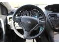 2010 Acura ZDX Ebony Interior Steering Wheel Photo