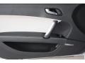 2010 Audi TT S Black/Silver Silk Nappa Leather Interior Door Panel Photo