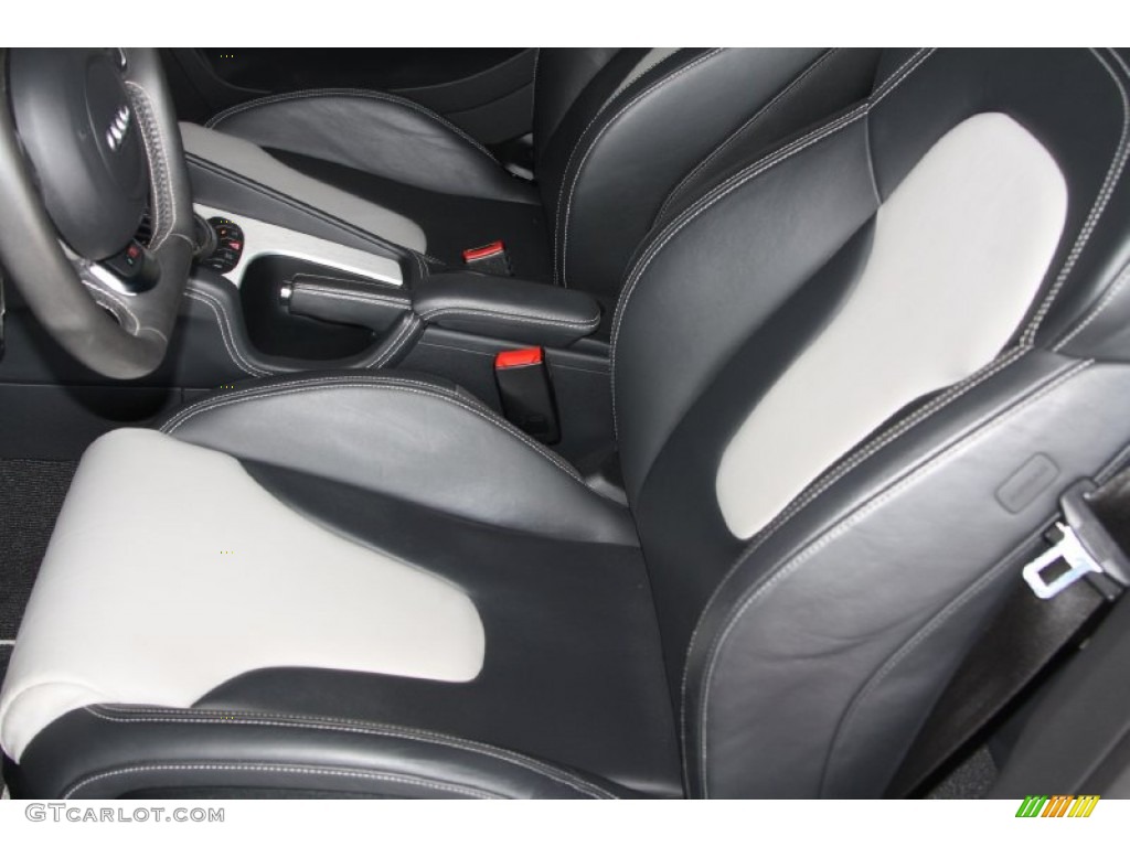 S Black/Silver Silk Nappa Leather Interior 2010 Audi TT S 2.0 TFSI quattro Coupe Photo #72144940