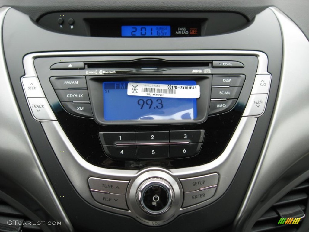 2013 Elantra Coupe GS - Volcanic Red / Gray photo #23