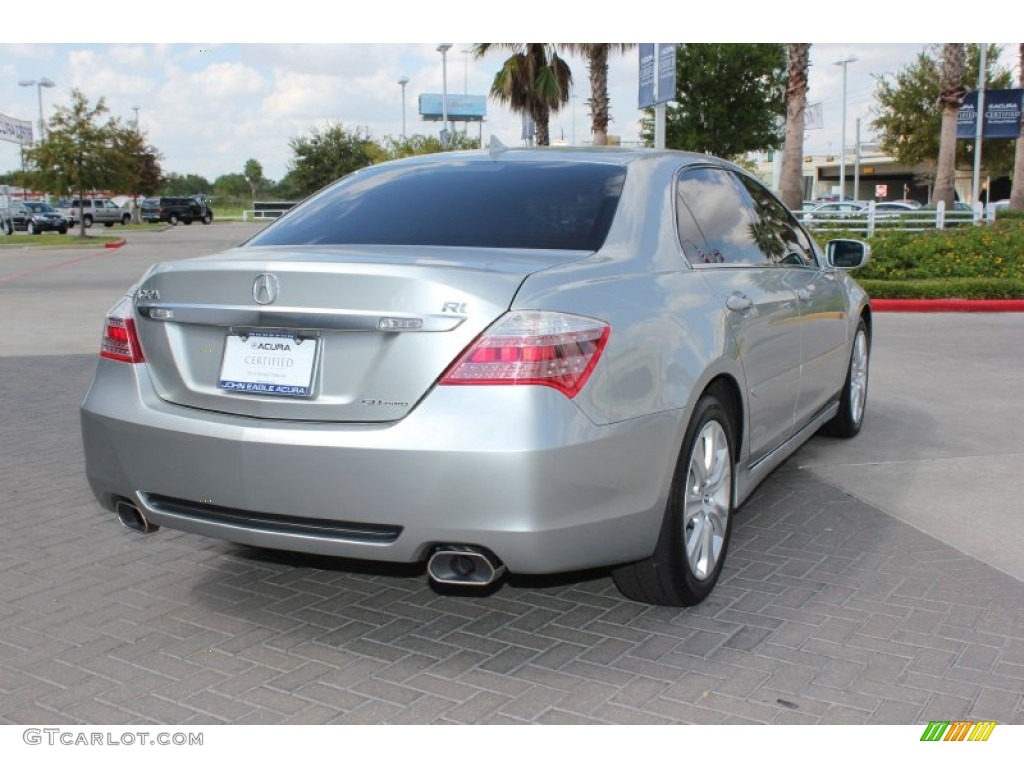 2009 RL 3.7 AWD Sedan - Platinum Frost Metallic / Ebony photo #7