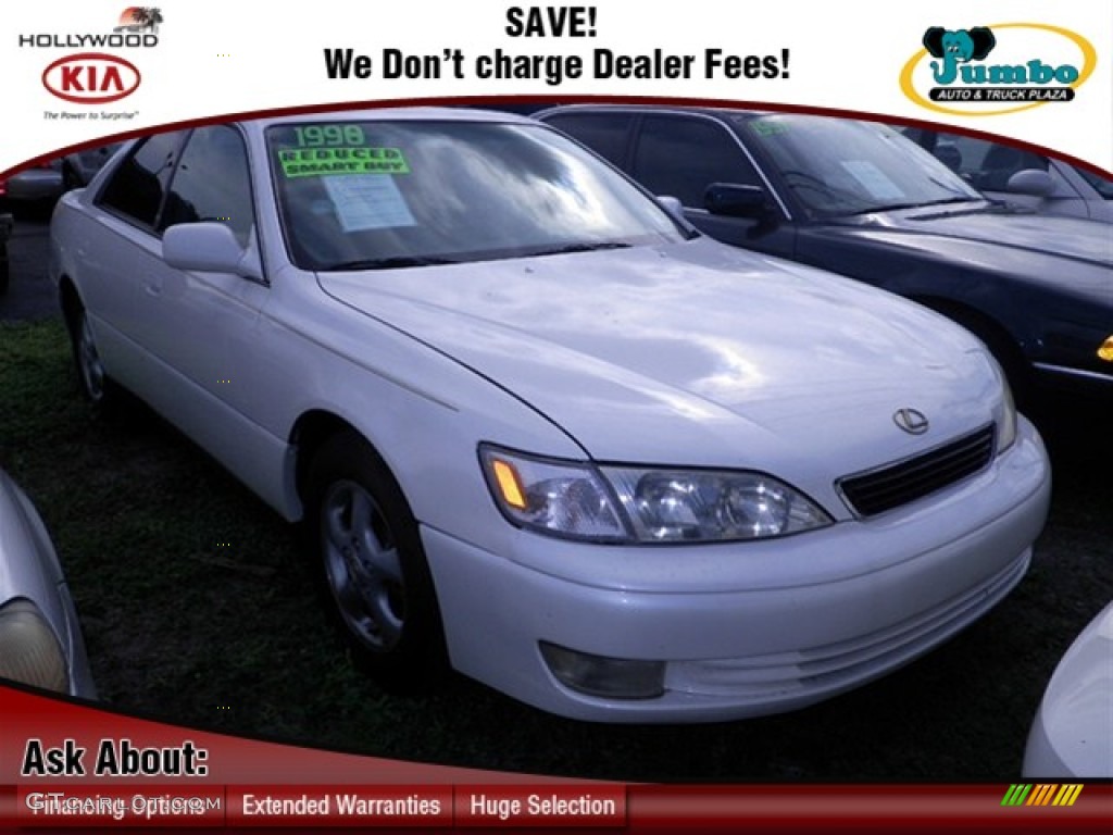 1998 ES 300 - Diamond White Pearl / Beige photo #1