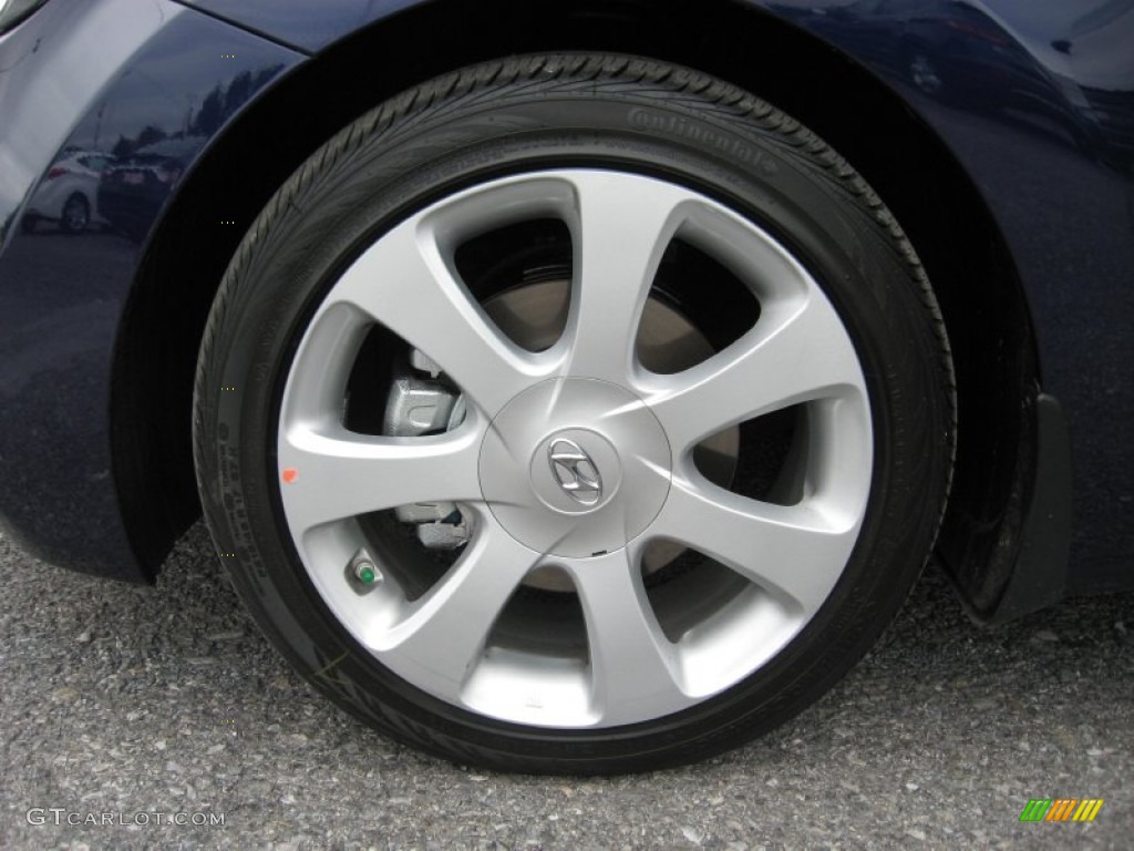 2013 Elantra Limited - Indigo Night / Gray photo #11