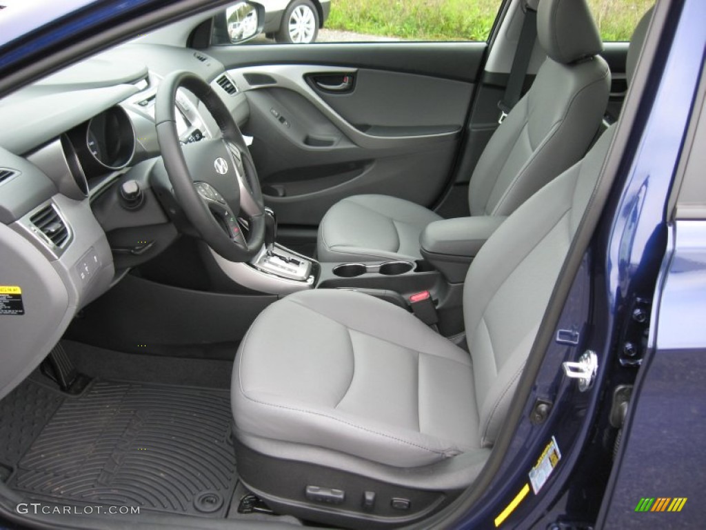 2013 Elantra Limited - Indigo Night / Gray photo #14