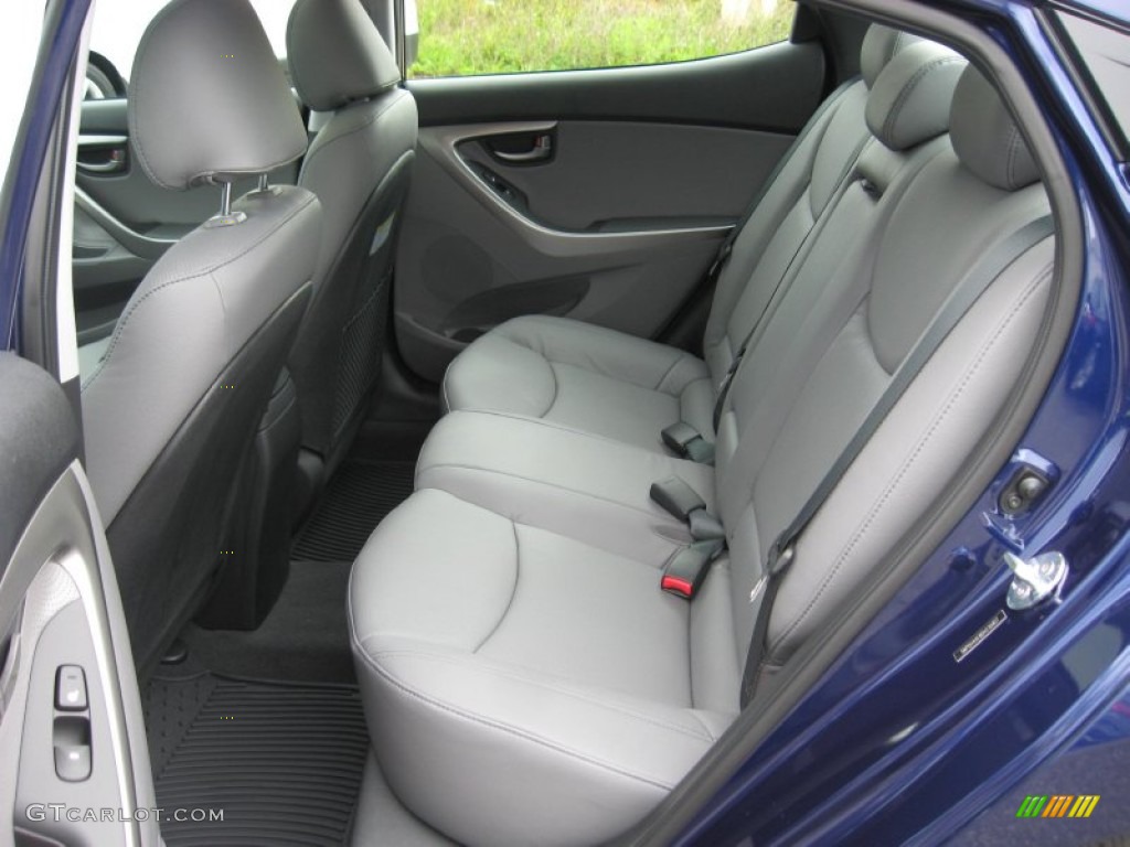 2013 Elantra Limited - Indigo Night / Gray photo #17