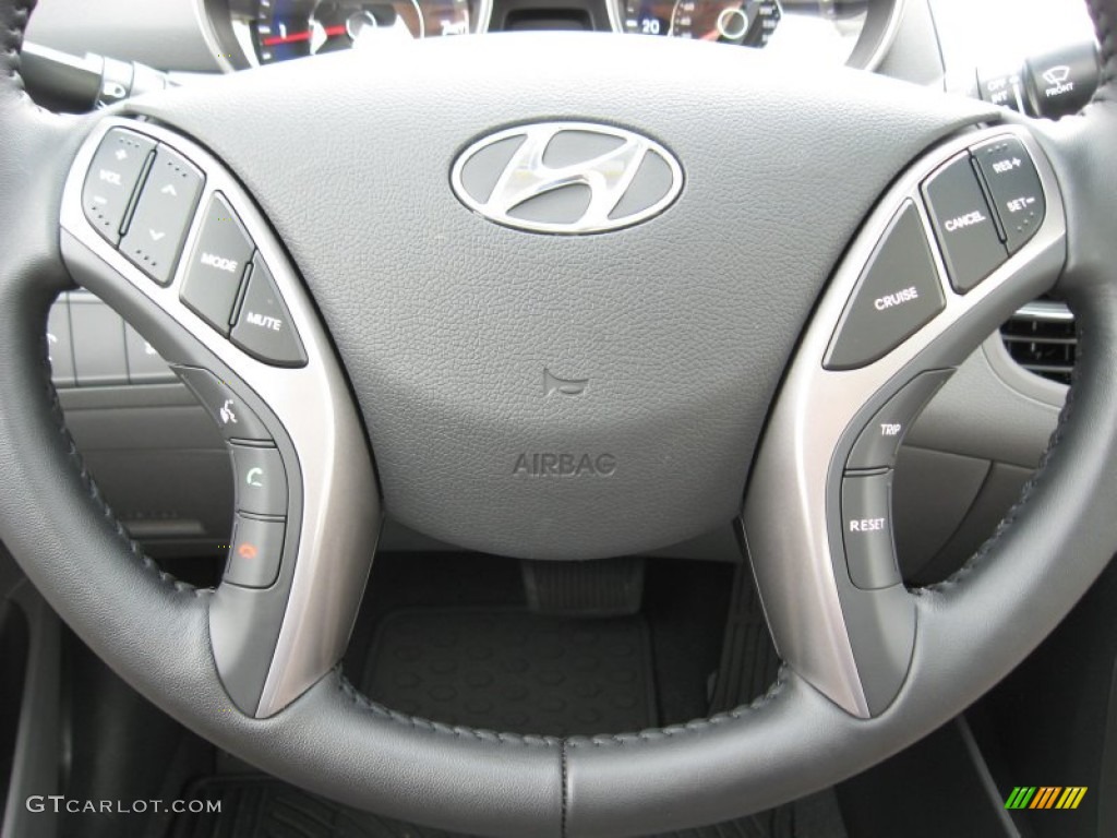 2013 Elantra Limited - Indigo Night / Gray photo #29
