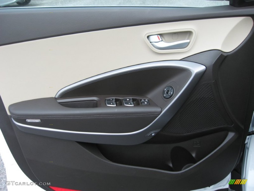 2013 Hyundai Santa Fe Sport 2.0T AWD Beige Door Panel Photo #72147357