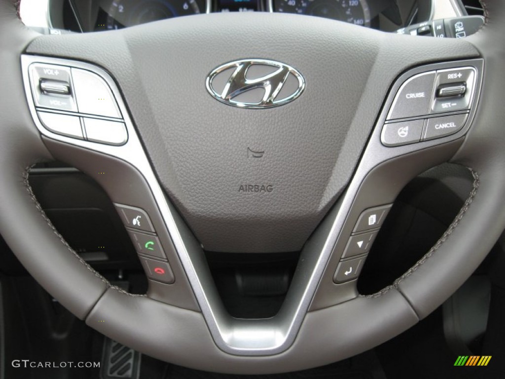 2013 Hyundai Santa Fe Sport 2.0T AWD Beige Steering Wheel Photo #72147573