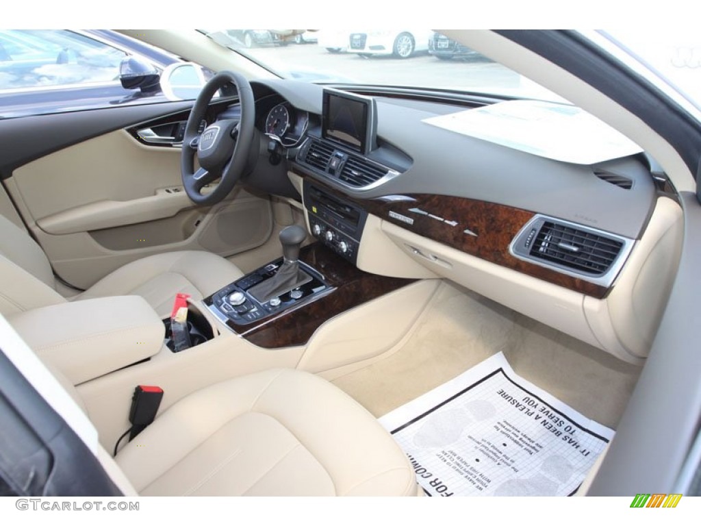 Velvet Beige Interior 2013 Audi A7 3.0T quattro Premium Plus Photo #72147780