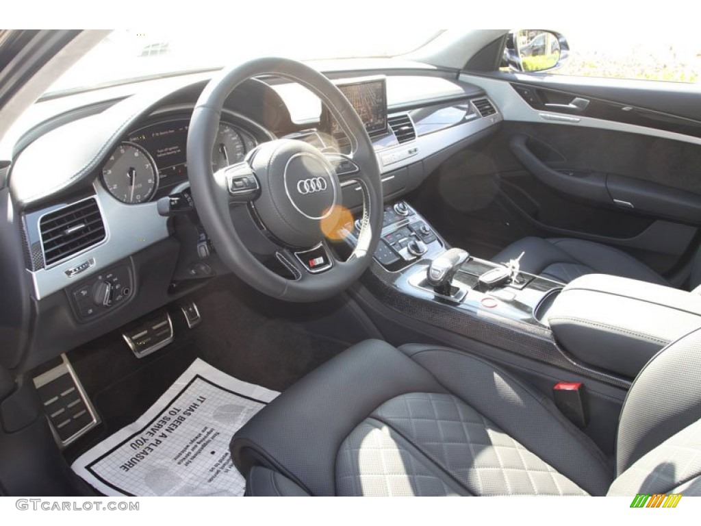 Black Interior 2013 Audi S8 4.0 TFSI quattro Sedan Photo #72148080