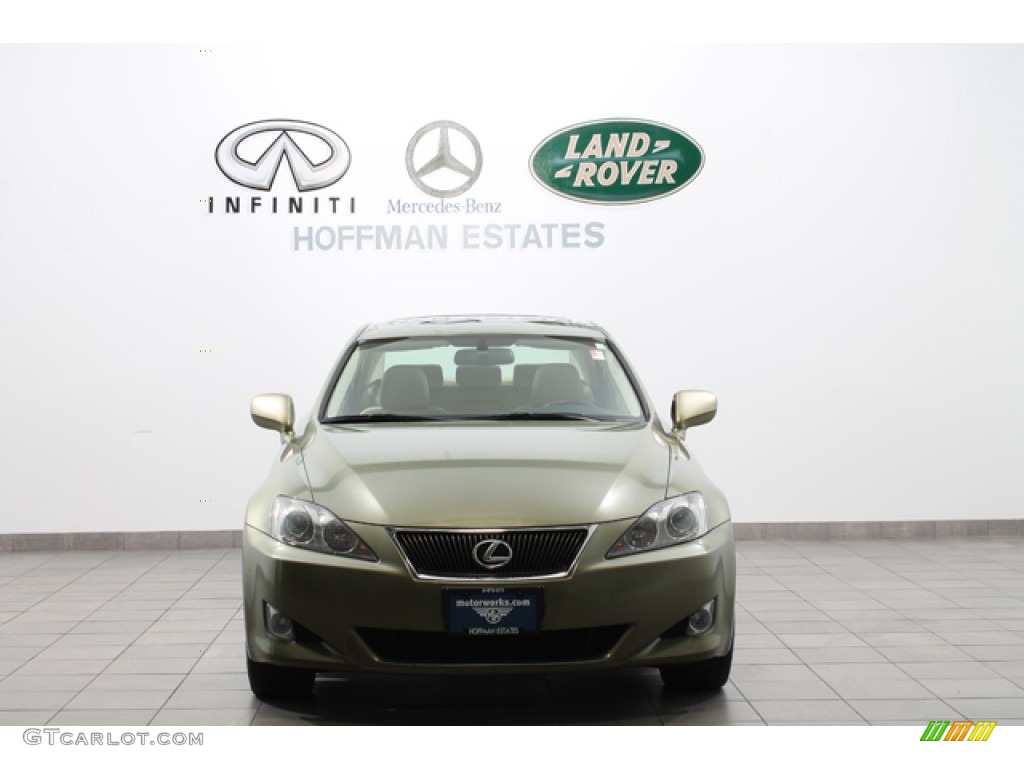2006 IS 250 AWD - Desert Sage Metallic / Cashmere Beige photo #3