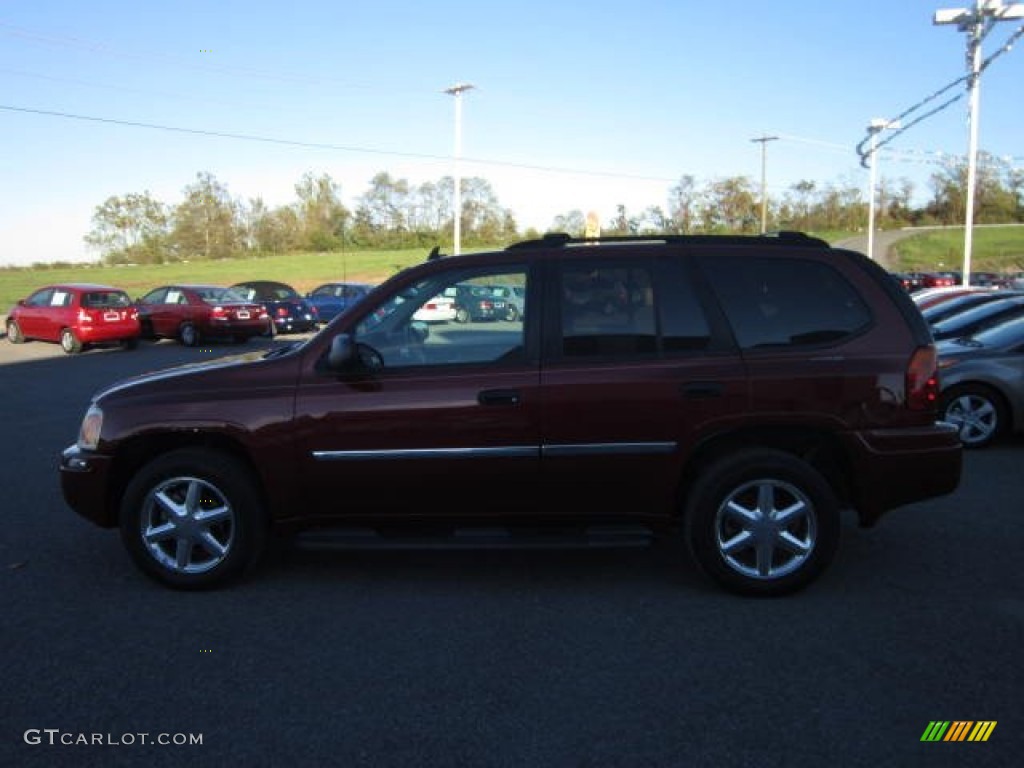 2007 Envoy SLE 4x4 - Cranberry Red Metallic / Ebony photo #4