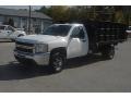 Summit White 2008 Chevrolet Silverado 3500HD Regular Cab Chassis