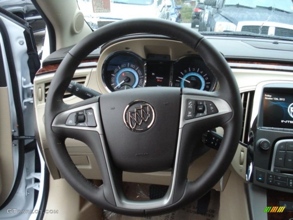 2013 Buick LaCrosse FWD Cashmere Steering Wheel Photo #72151578