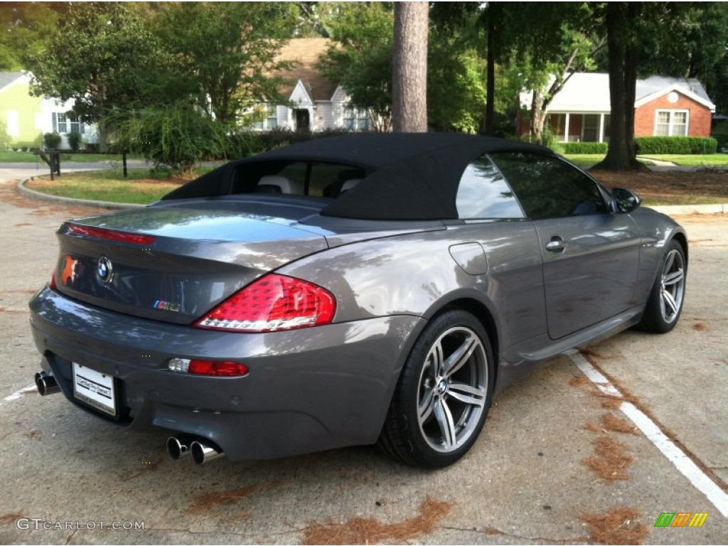 2009 M6 Convertible - Stratus Grey Metallic / Sepang Merino Leather photo #6