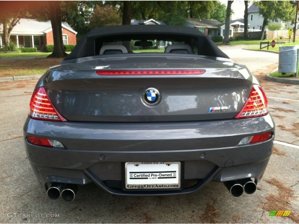 2009 M6 Convertible - Stratus Grey Metallic / Sepang Merino Leather photo #8