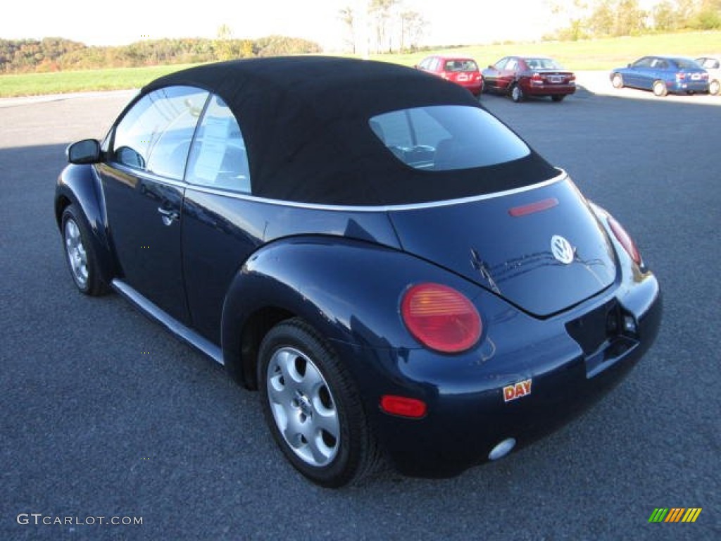 2003 New Beetle GLS Convertible - Galactic Blue Metallic / Black photo #5