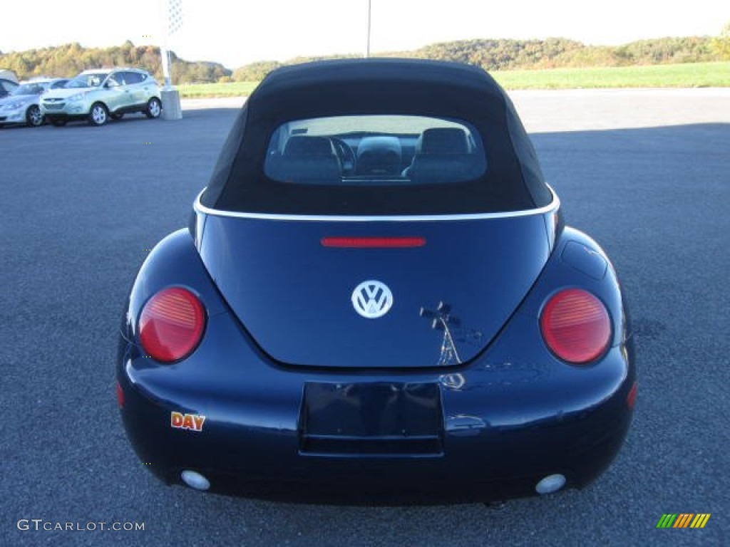 2003 New Beetle GLS Convertible - Galactic Blue Metallic / Black photo #6