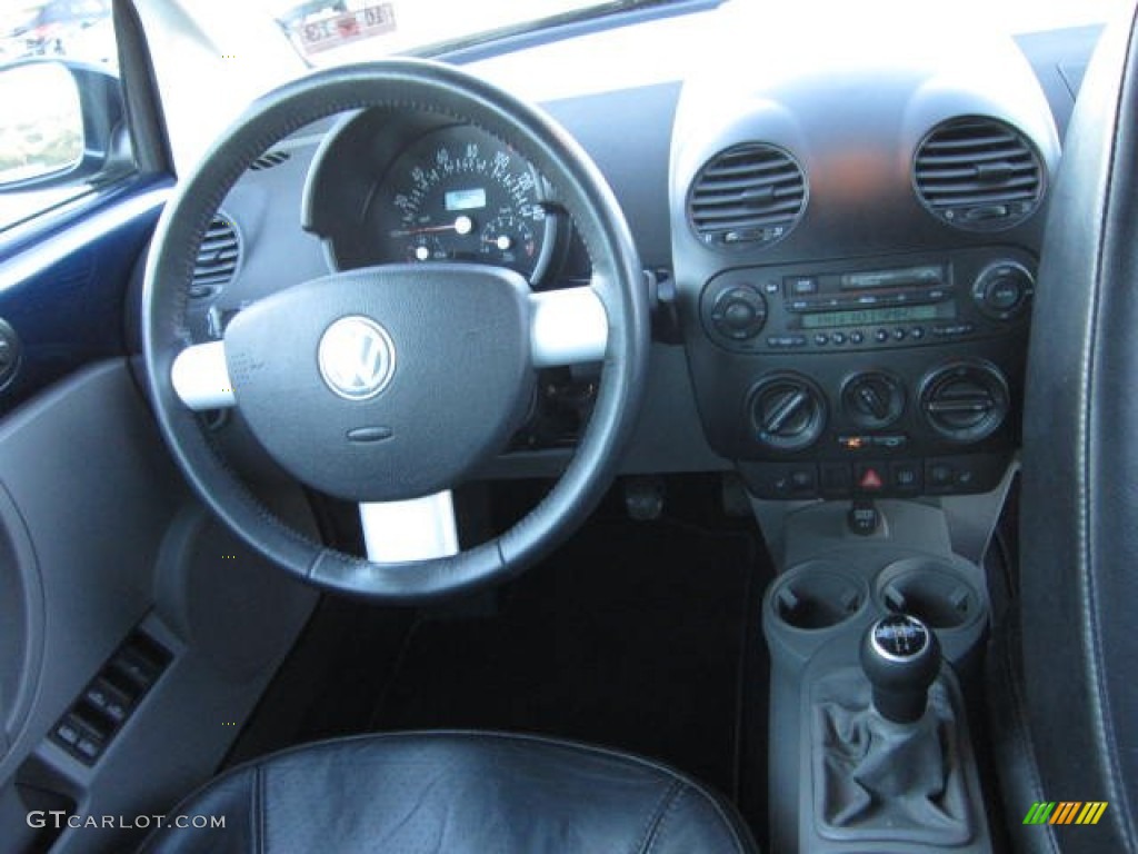 2003 New Beetle GLS Convertible - Galactic Blue Metallic / Black photo #12