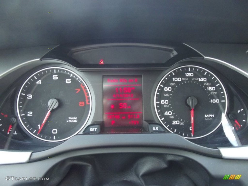 2011 Audi A4 2.0T quattro Sedan Gauges Photo #72152502