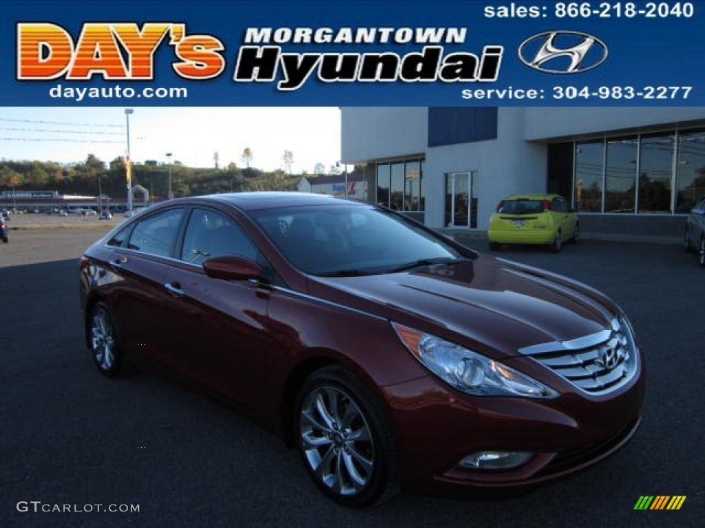 2013 Sonata SE - Sparkling Ruby / Gray photo #1