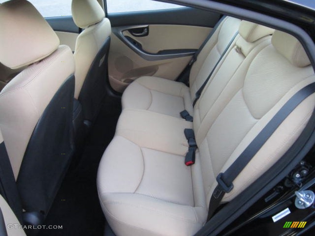 2013 Elantra GLS - Black / Beige photo #13